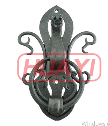 heurtoir de porte en fer sculpté