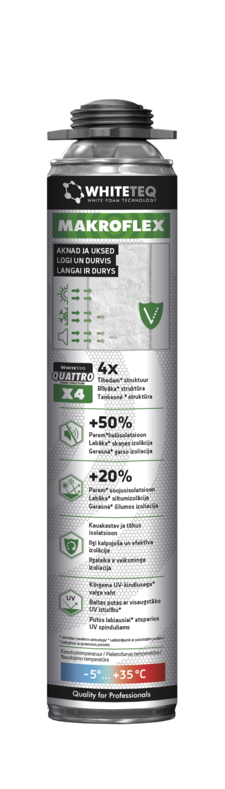 MAKROFLEX WhiteTeq PRO spray copack