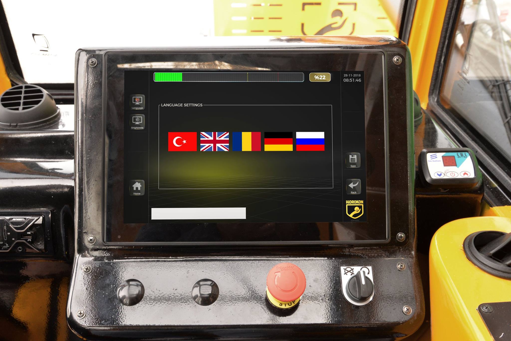 vinç lcd kontrol paneli