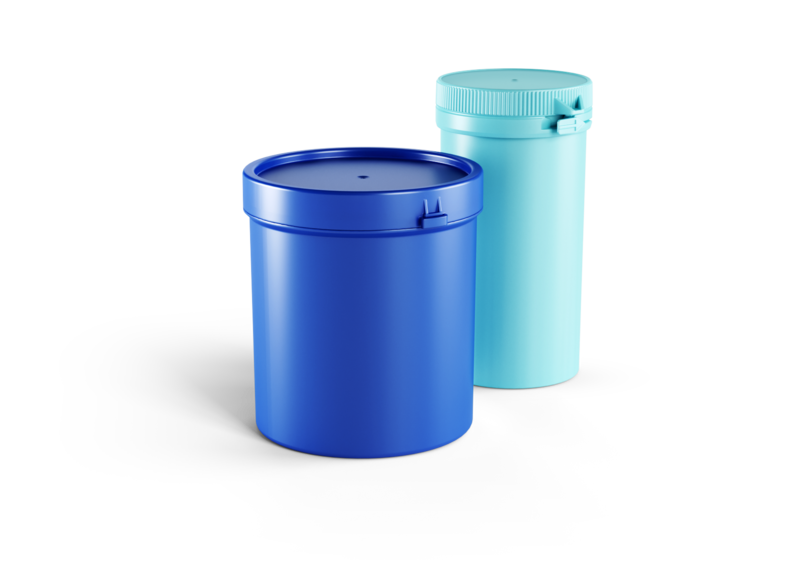 PUSH-ON LID CONTAINERS WITH TAMPER-EVIDENT CLOSURE