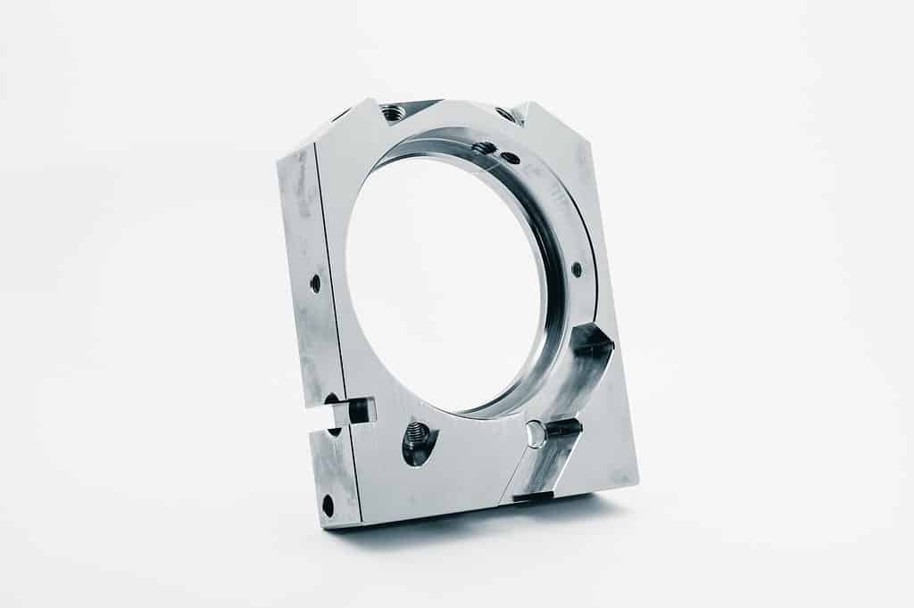 cnc work center machined aluminum part