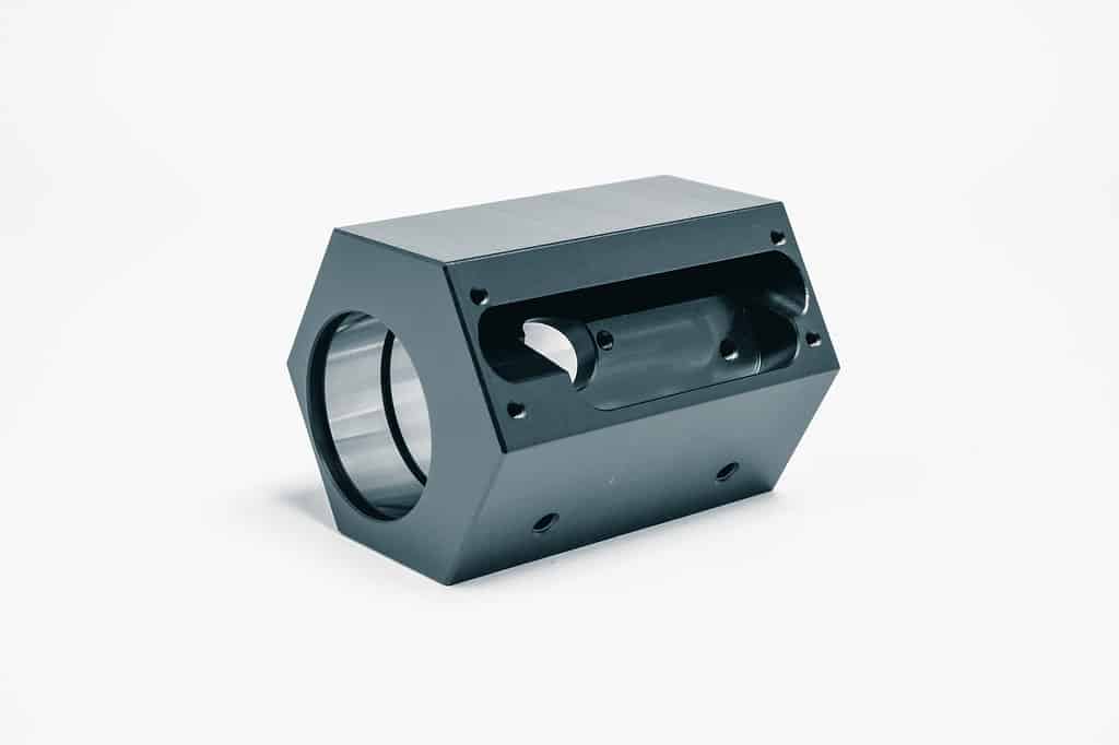 aluminum turned and milled part