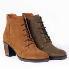 Bilek Boy Bot Zeytin Süet Deri