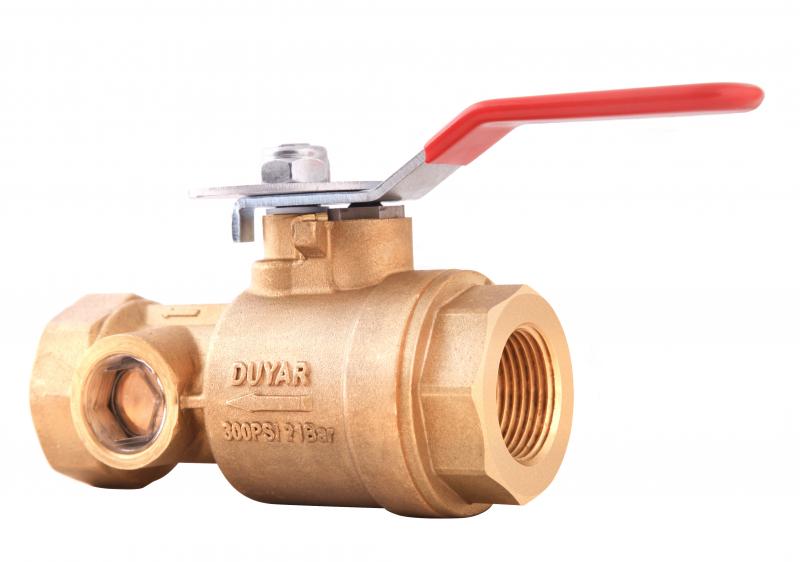 Valve de drainage de test
