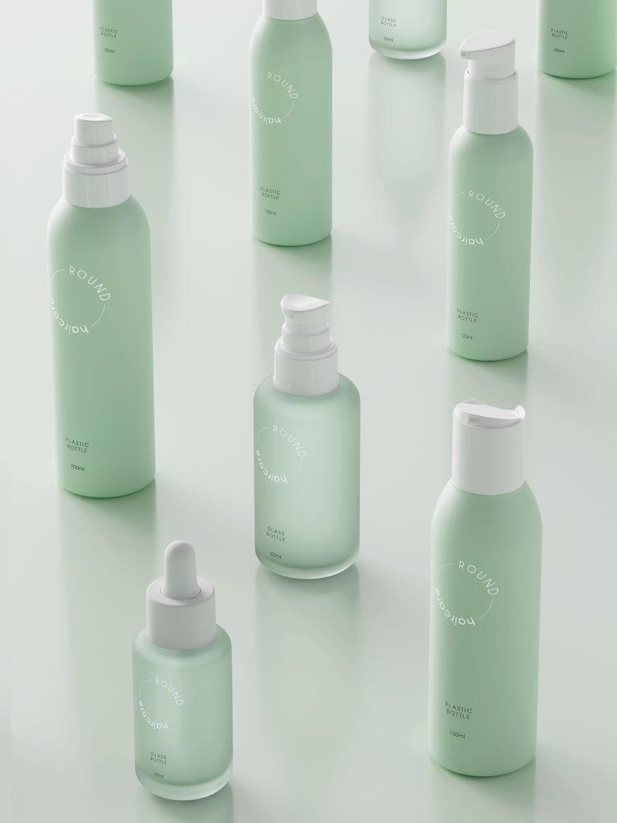 Kosmetikflaschen aus Kunststoff