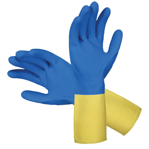 Двухцветные перчатки из неопрена