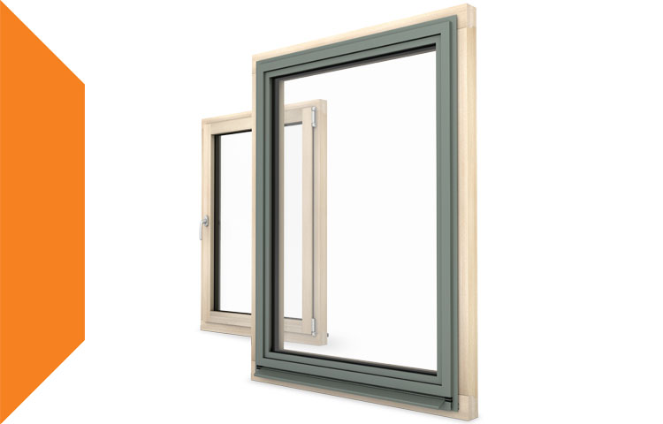 Wooden-aluminum windows