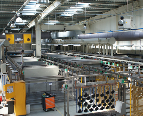 Galvanik kaplama tesisi insaati