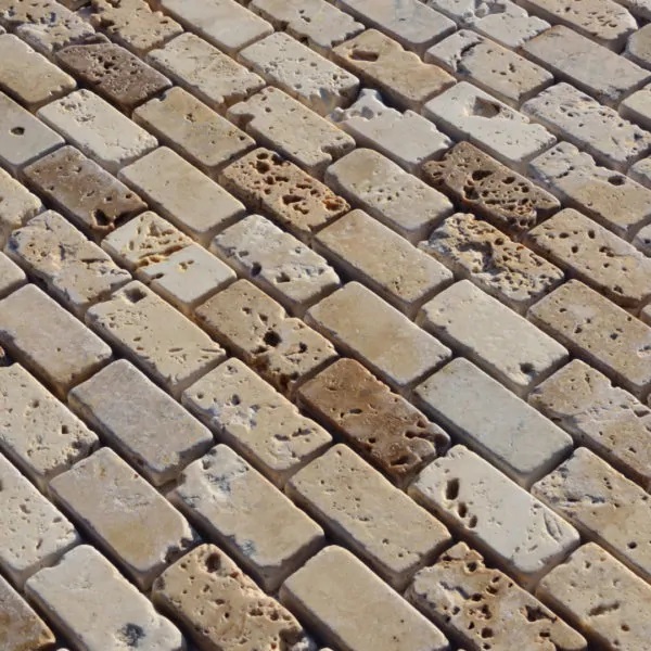 Traverten mozaik "2.5x5.0 Cok Renkli" Rustik