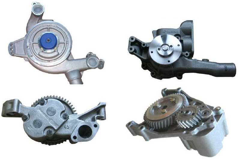 Oil lubrication  and Water cooling  pumps for engines