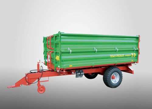 Açılır kapanır tarımsal römork / tek aks