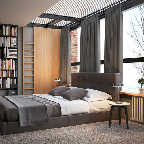 مصباح سطح المكتب / معاصر / ألمنيوم / جولة من الصلب: PS-203