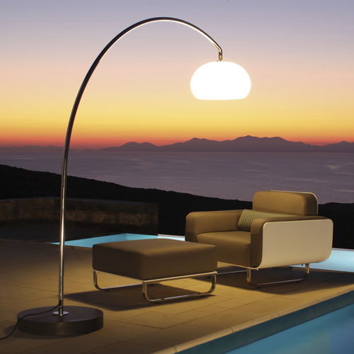 Lampe de jardin en acier inoxydable avec support