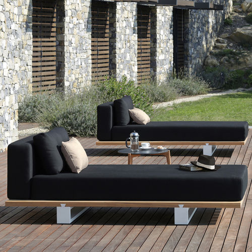 Jardín contemporáneo Divan aliminum con pierna