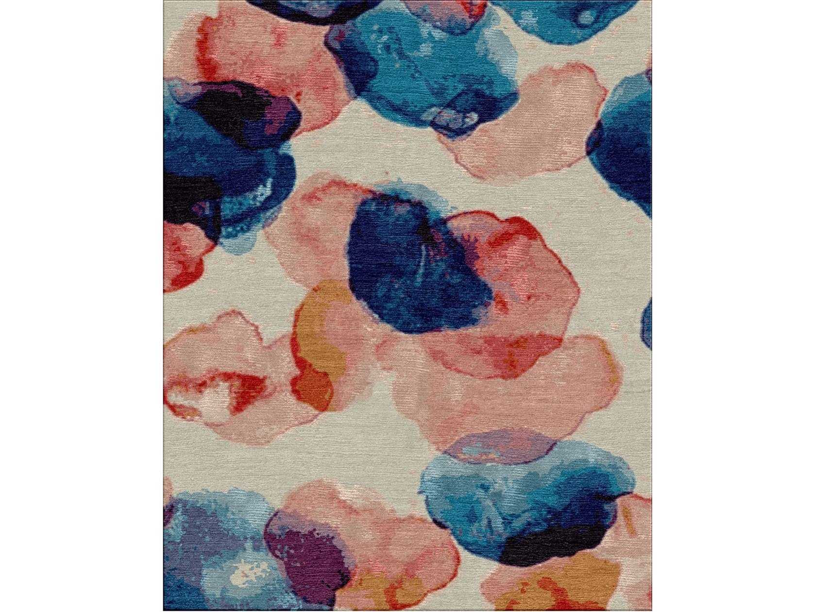 handmade Tibetan wool and Bamboo silk rug