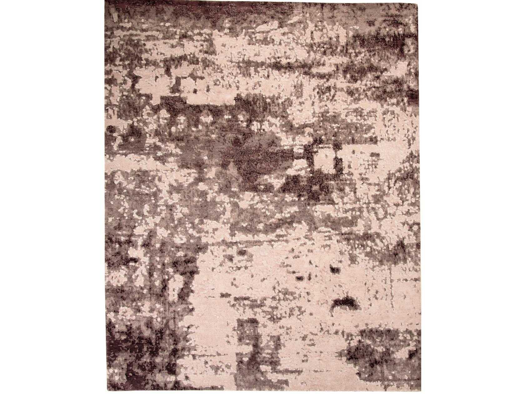 handmade Tibetan wool and Bamboo silk rug