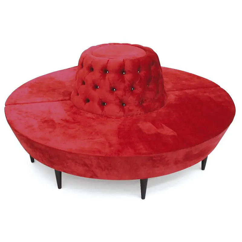 Contemporary upholstered bench