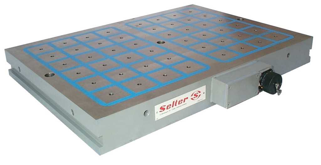 QUADRI-POL ELECTROPERMANENT MAGNETIC CHUCKS