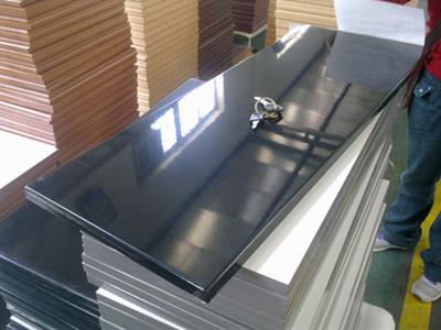 high glossy black pvc mdf door