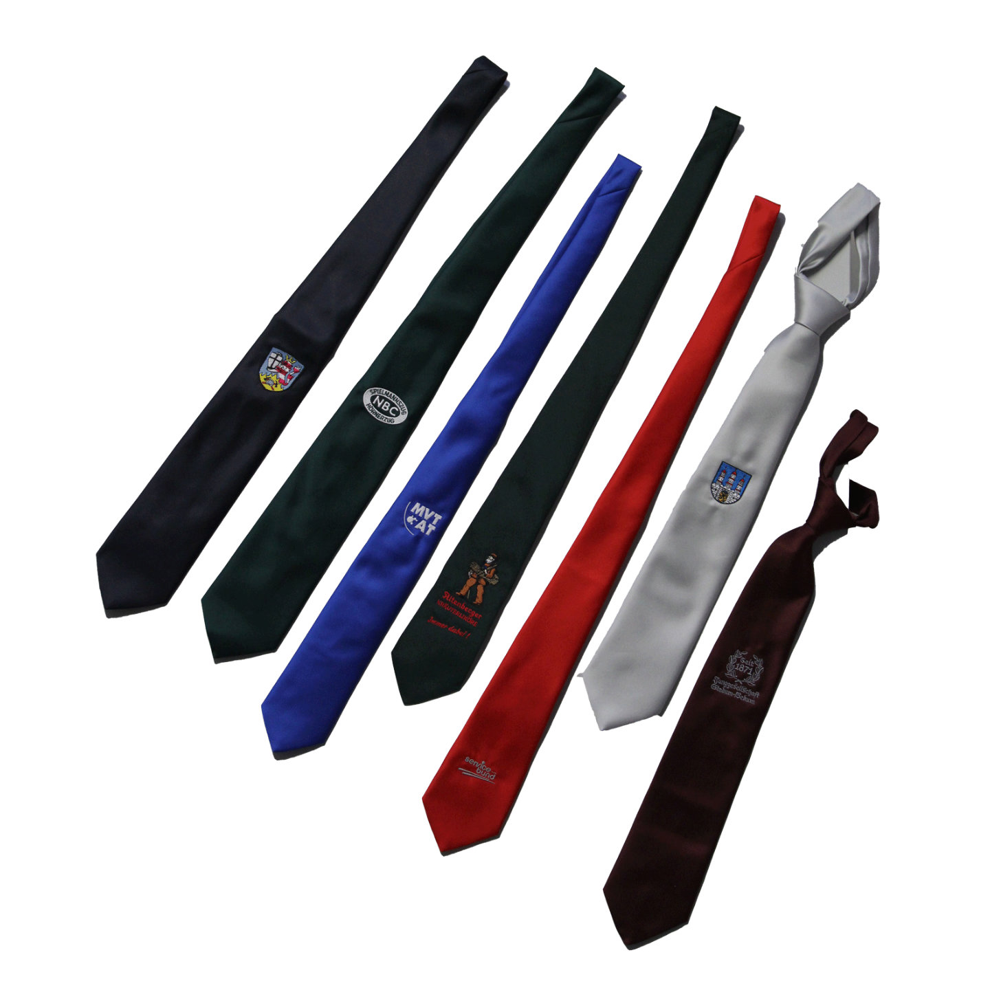 набивные галстуки