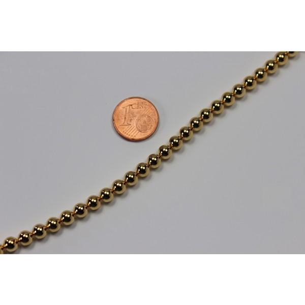 Neodimyum mıknatıs küre, Ø 5,0 mm, Altın kaplama