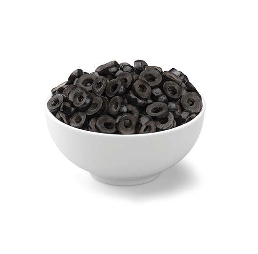 Dilimlenmis siyah zeytin