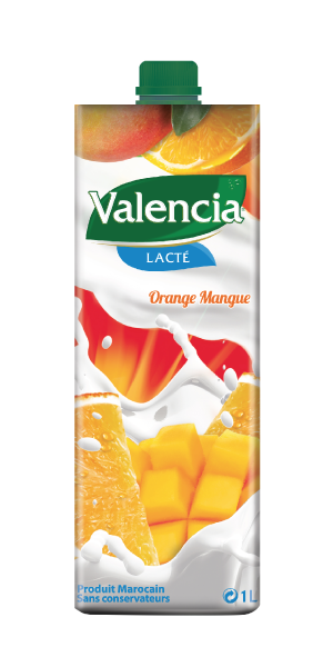 عصير حليب المانجو بالبرتقال