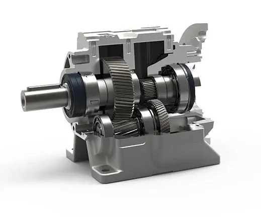 Helical gearbox
