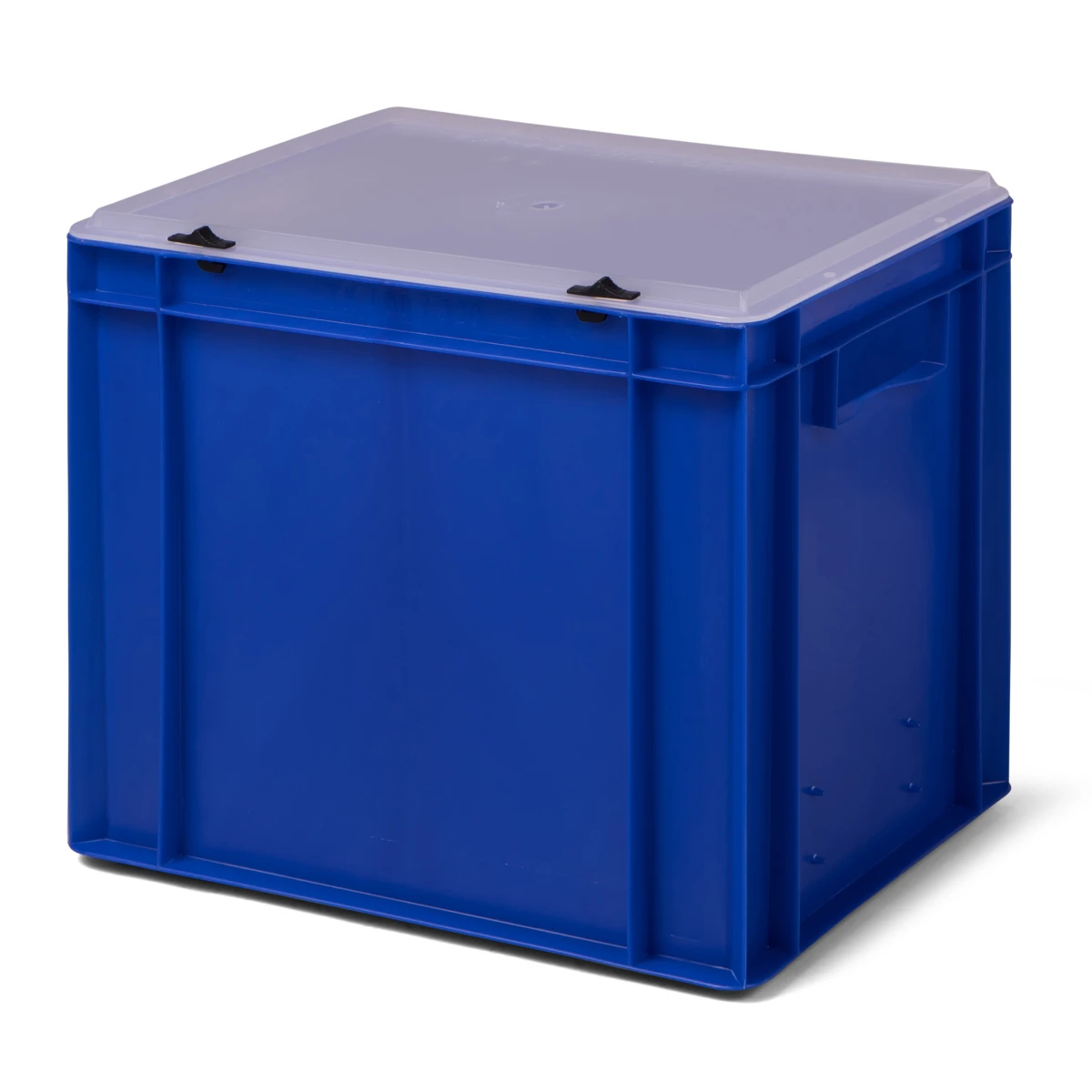 Euro transport stacking box K-TK 400/320-t, 400x300x320/331 mm (LxWxH), with lid, (various colours), 29 liters, made of PP