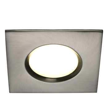 Clarkson 3-Kit Square LED downlight Nordlux Bl.Steel warm white 2700K IP65 3x4,8W bathroom light 47600132
