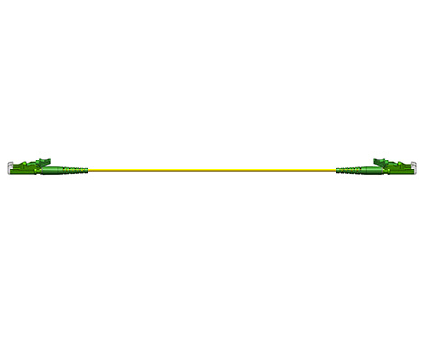Unidirectional connecting cable, 1.7 mm, E2000APC-E2000APC, 9/125µm, 0.5m