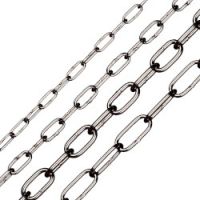 Welded Genoese chain in stainless steel