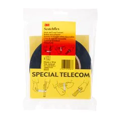 3M™ Scotchflex™ Universal Hook and Loop Tape, Black, 20mm x 10m, 0.82mm