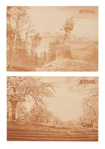 Wooden postcard set