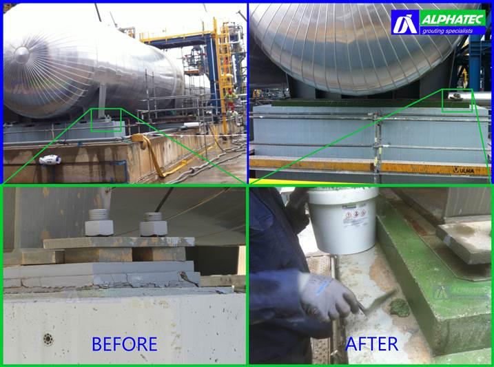 HTF tanks Epoxy Grout