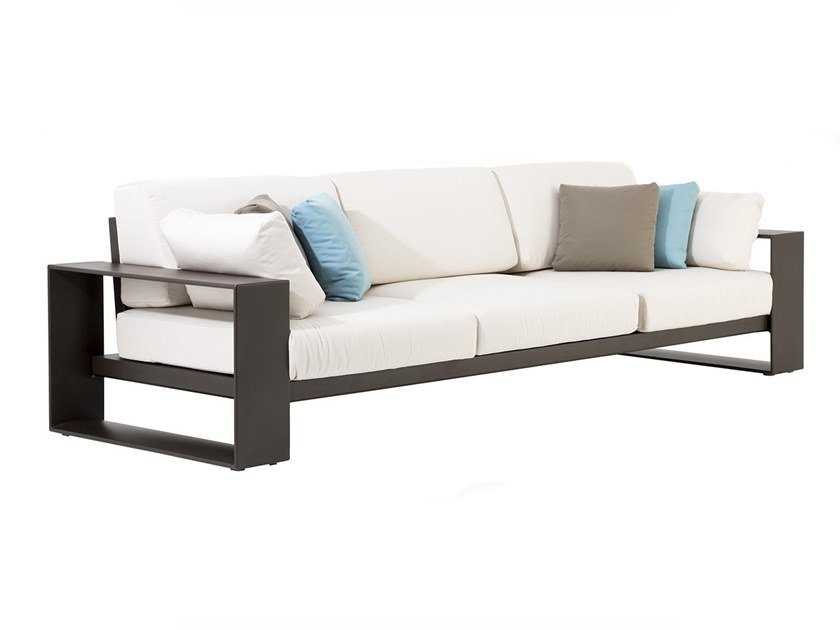 3 seater aluminium garden sofa