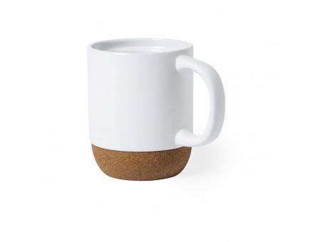 Taza con base de corcho natural