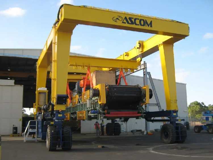 Козловые краны на резиновых колесах