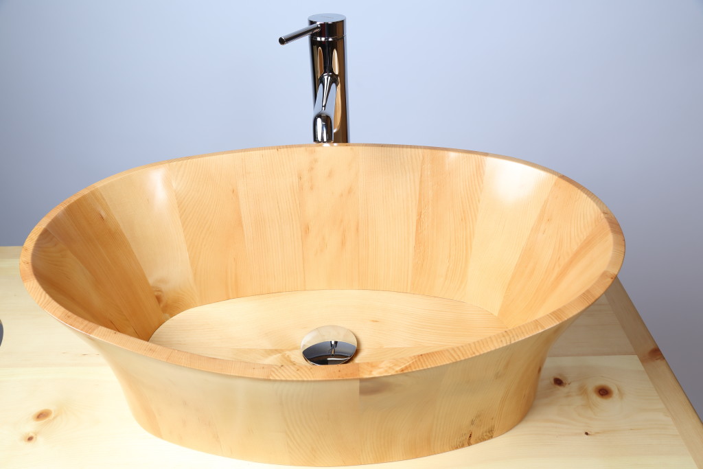 wooden washbasin and bathroom sets