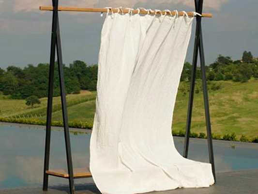 Linen curtains