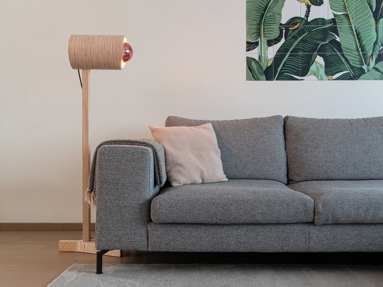 1982 Plywood floor lamp