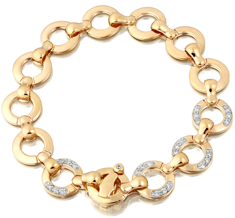 Gold-CZ-Armband