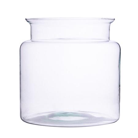 Glass jar vase H:14cm D:14cm W-332R3