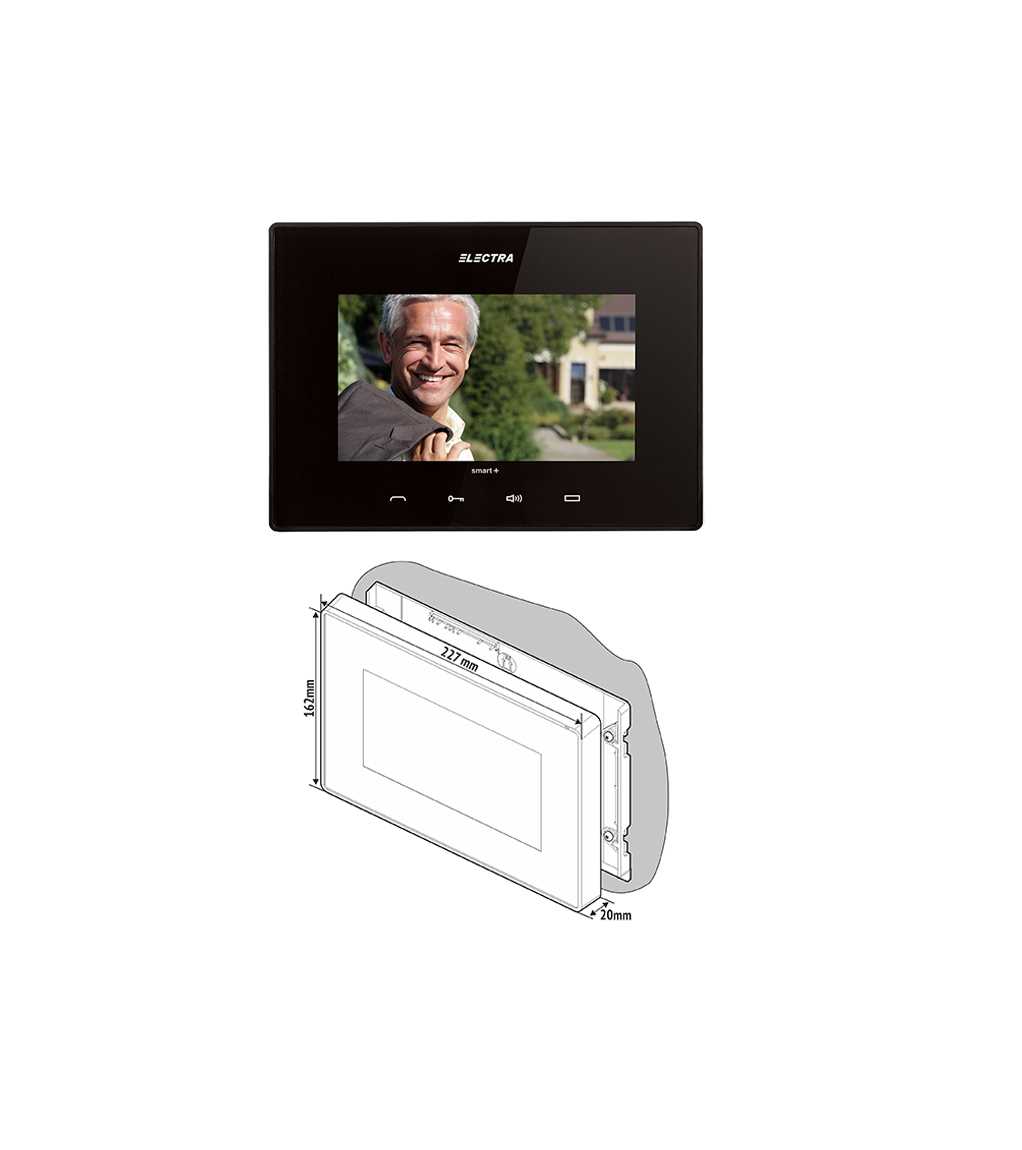 SMART+ 7” VIDEO  DOOR  TERMINAL, BLACK