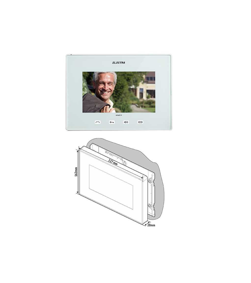 SMART+ 7” VIDEO DOOR TERMINAL, WHITE