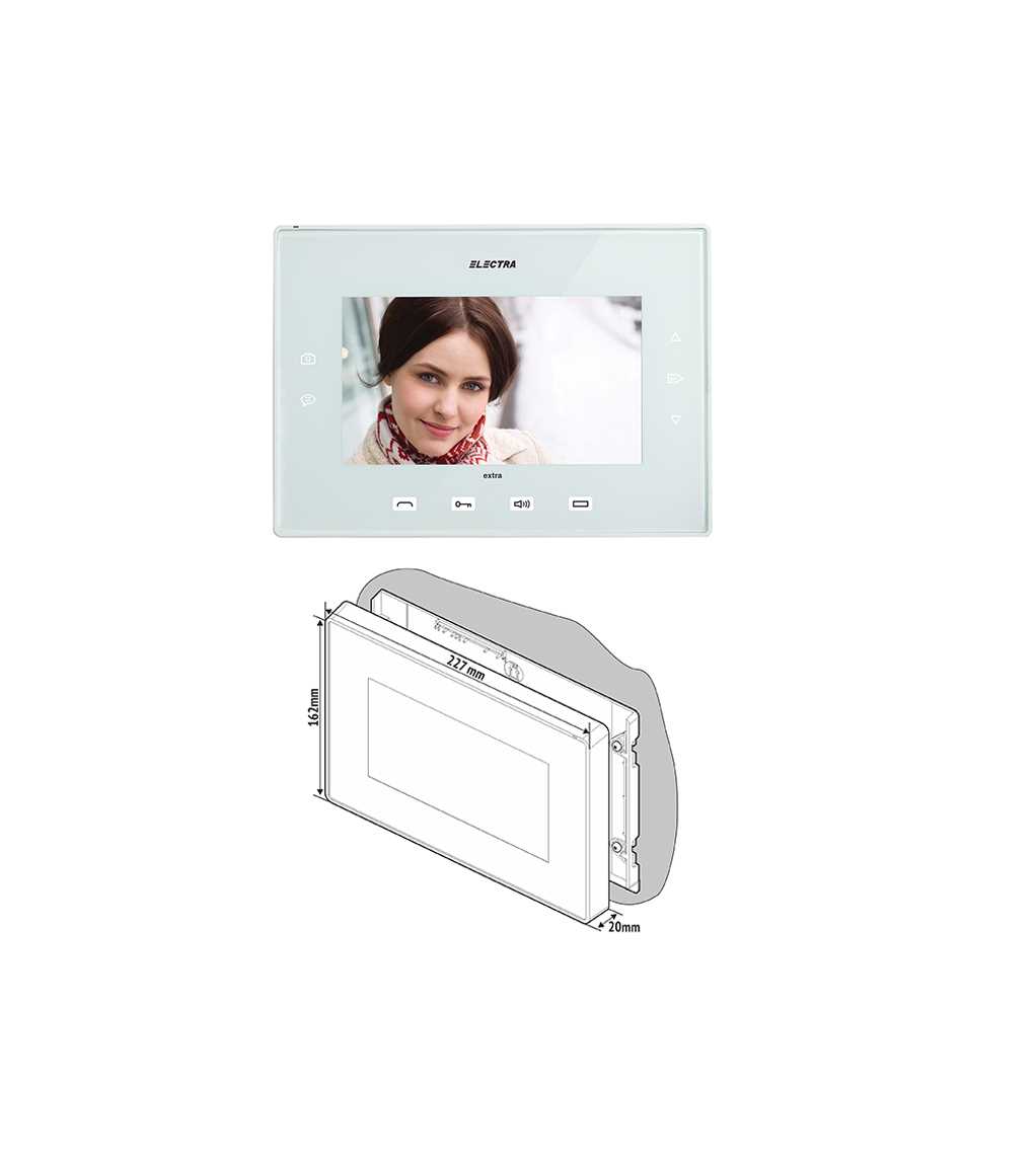 7” VIDEO DOOR TERMINAL  white