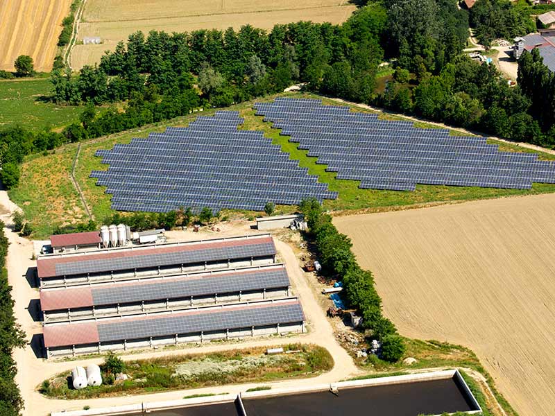solar power plant installation