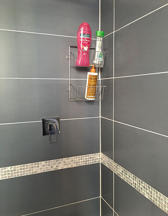 Panier de produits pour la douche