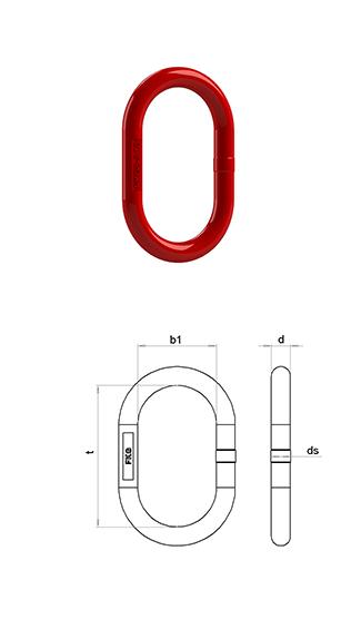 Aufhängeringe mit und ohne Flachstelle für 1-2 Strang Anschlagketten