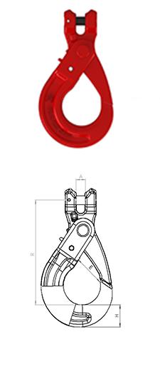 DIN EN 1677-3 G 8 Selflocking-Haken mit Gabelkof